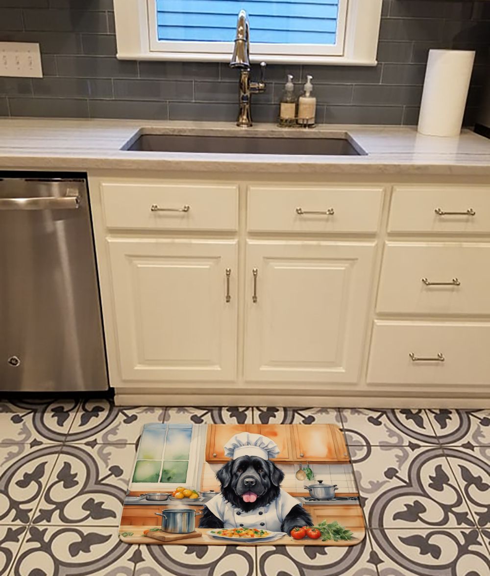 Newfoundland The Chef Memory Foam Kitchen Mat Machine Washable Anti-Fatigue Mat Cushion Comfort Bath Mat or Kitchen Rug