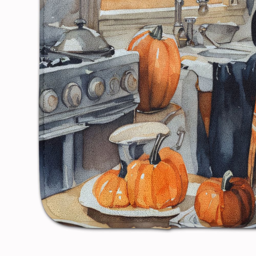 Corgi Fall Kitchen Pumpkins Memory Foam Kitchen Mat Machine Washable Anti-Fatigue Mat Cushion Comfort Bath Mat or Kitchen Rug