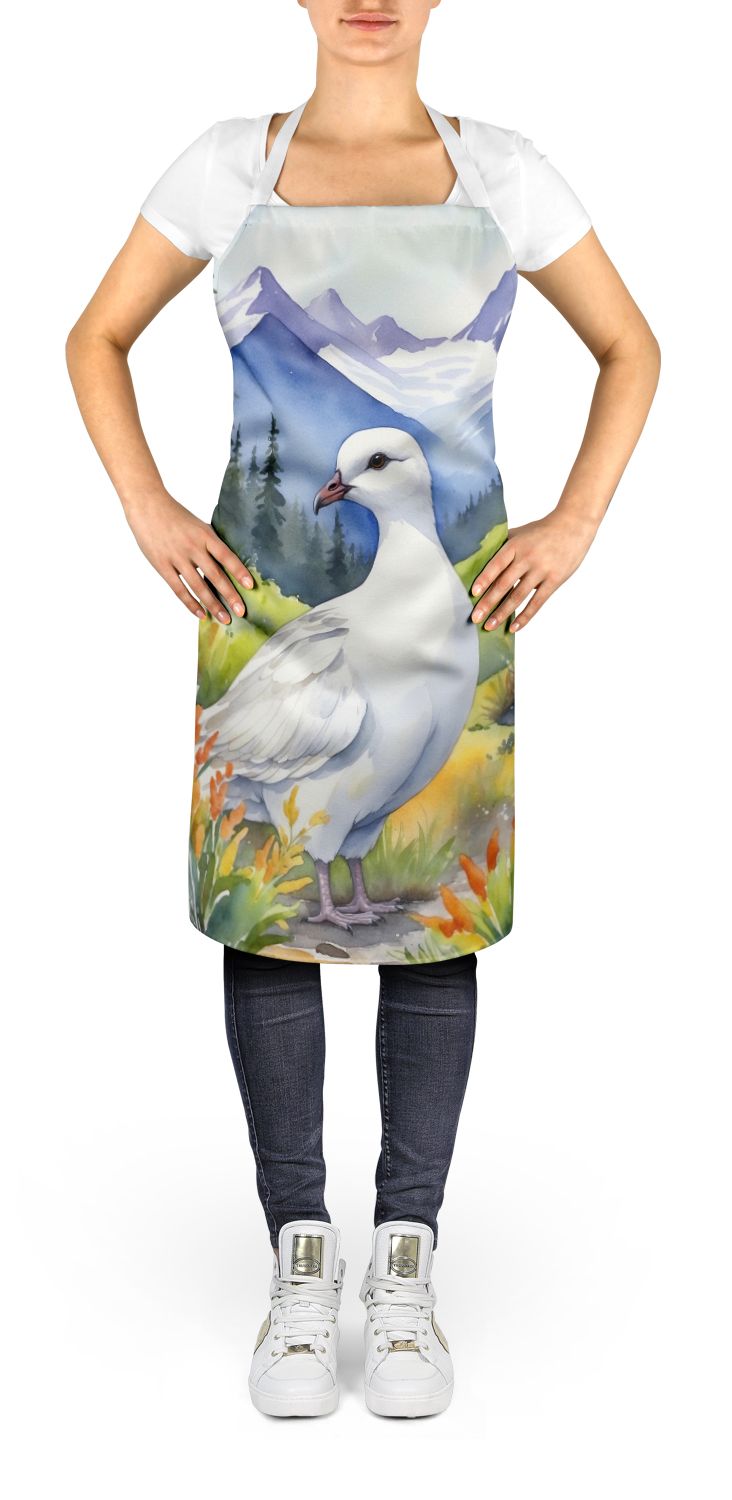 Alaska Willow Ptarmigan Apron Cooking Kitchen Server Baking Crafts Gardening for Adult Women Men, Unisex, Large, Multicolor