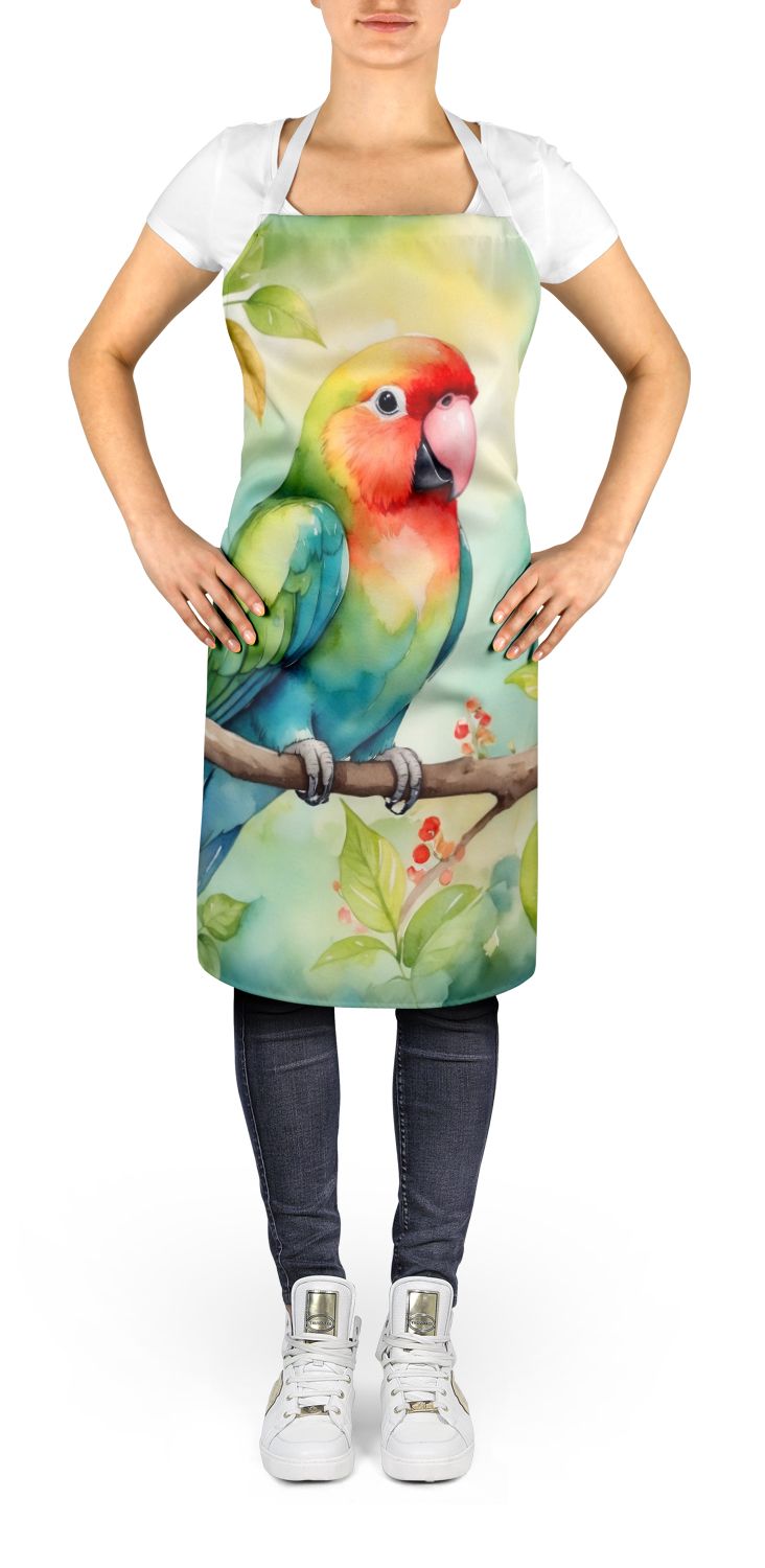 Lovebird Apron Cooking Kitchen Server Baking Crafts Gardening for Adult Women Men, Unisex, Large, Multicolor