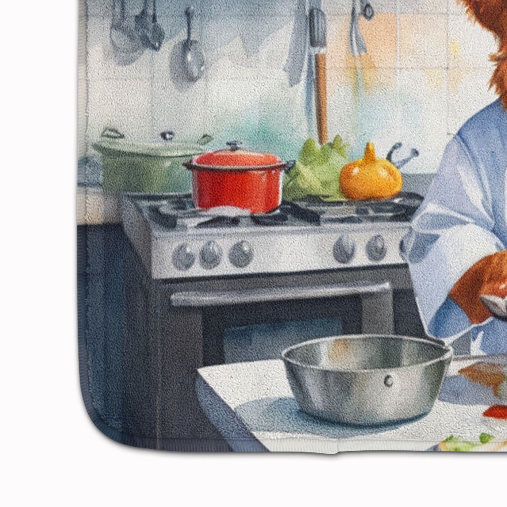 Nova Scotia Duck Tolling Retriever The Chef Memory Foam Kitchen Mat Machine Washable Anti-Fatigue Mat Cushion Comfort Bath Mat or Kitchen Rug