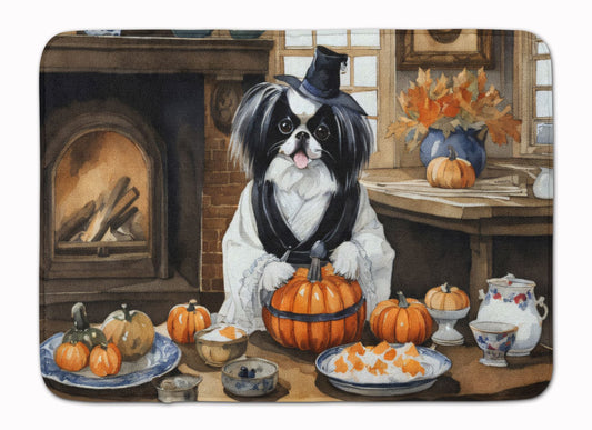 Japanese Chin Fall Kitchen Pumpkins Memory Foam Kitchen Mat Machine Washable Anti-Fatigue Mat Cushion Comfort Bath Mat or Kitchen Rug