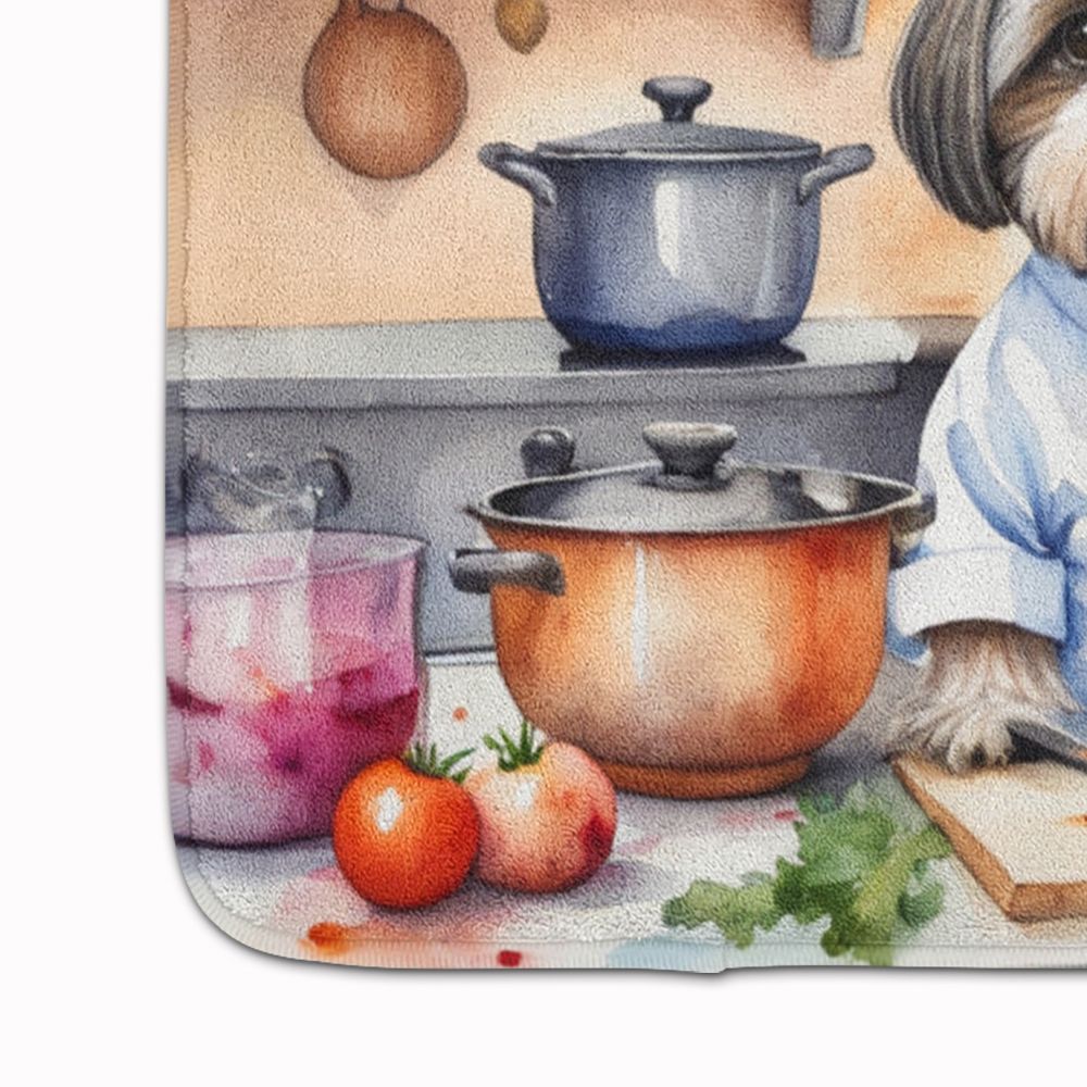 Shih Tzu The Chef Memory Foam Kitchen Mat Machine Washable Anti-Fatigue Mat Cushion Comfort Bath Mat or Kitchen Rug