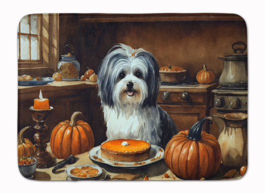 Havanese Fall Kitchen Pumpkins Memory Foam Kitchen Mat Machine Washable Anti-Fatigue Mat Cushion Comfort Bath Mat or Kitchen Rug