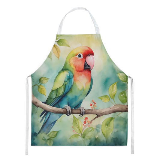 Lovebird Apron Cooking Kitchen Server Baking Crafts Gardening for Adult Women Men, Unisex, Large, Multicolor